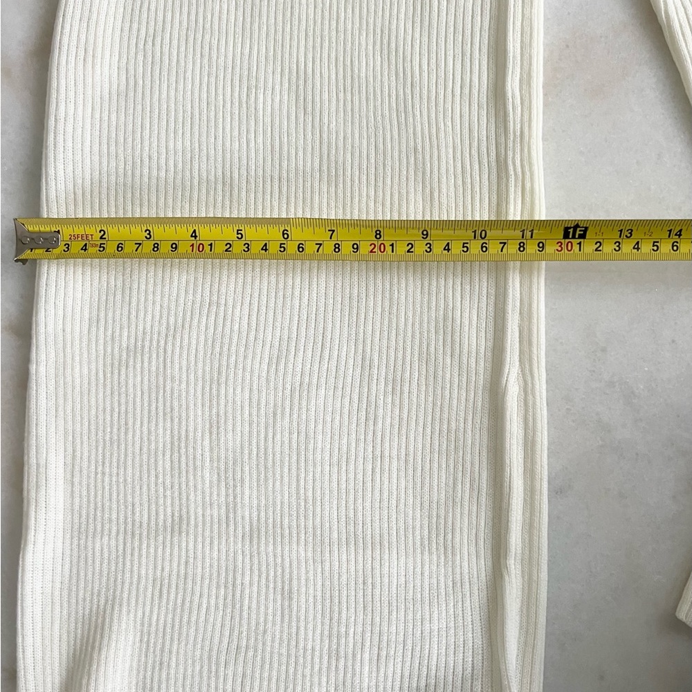 Set of 2 Dresses! Turtleneck Midi Brave Soul London Fitted Ribbed White & Black - Picture 12 of 12